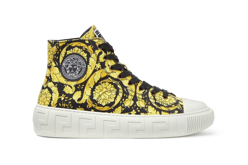 Versace Greca Sneaker Donatella Spring Summer 2021 SS21 Collection New Footwear Shoe Trainer Designer Luxury Italian Fashion House Medusa