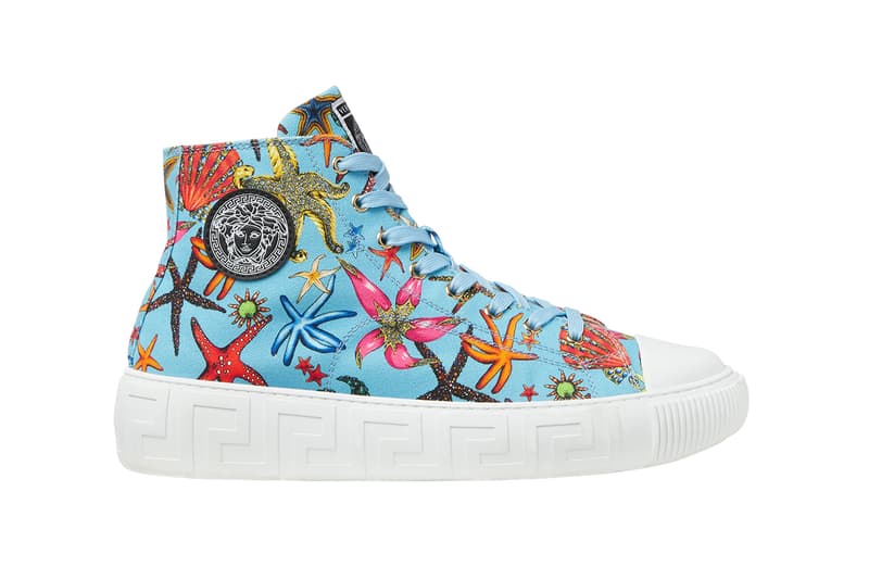 Versace Greca Sneaker Donatella Spring Summer 2021 SS21 Collection New Footwear Shoe Trainer Designer Luxury Italian Fashion House Medusa