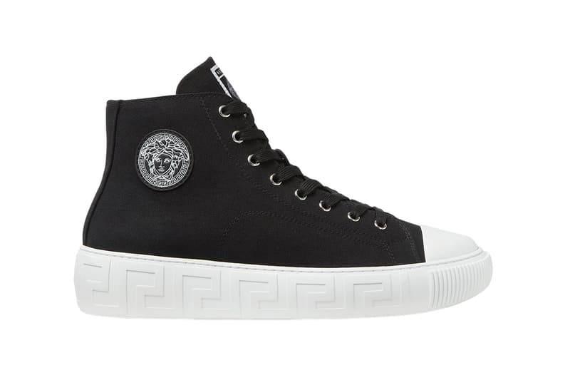 Versace Greca Sneaker Donatella Spring Summer 2021 SS21 Collection New Footwear Shoe Trainer Designer Luxury Italian Fashion House Medusa