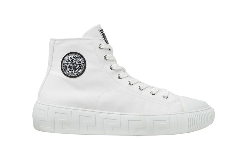 Versace Greca Sneaker Donatella Spring Summer 2021 SS21 Collection New Footwear Shoe Trainer Designer Luxury Italian Fashion House Medusa