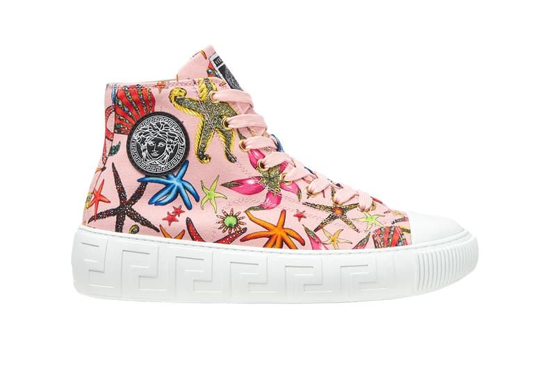 Versace Greca Sneaker Donatella Spring Summer 2021 SS21 Collection New Footwear Shoe Trainer Designer Luxury Italian Fashion House Medusa