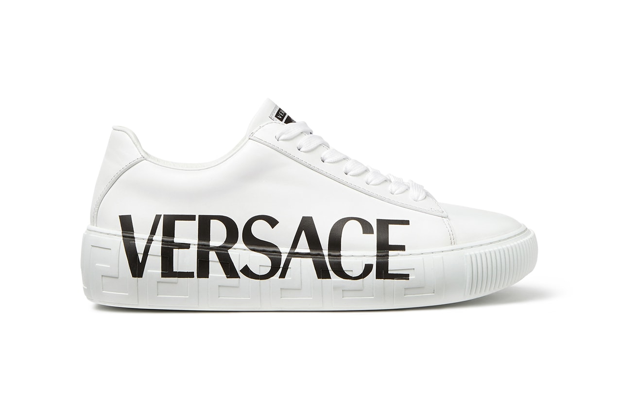 Versace Greca Sneaker Donatella Spring Summer 2021 SS21 Collection New Footwear Shoe Trainer Designer Luxury Italian Fashion House Medusa