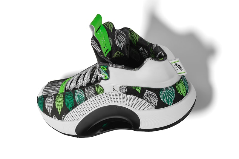 victor oladipo air jordan 35 nayoubiko pe info photos nigeria nigerian flag leaf pattern black white green 