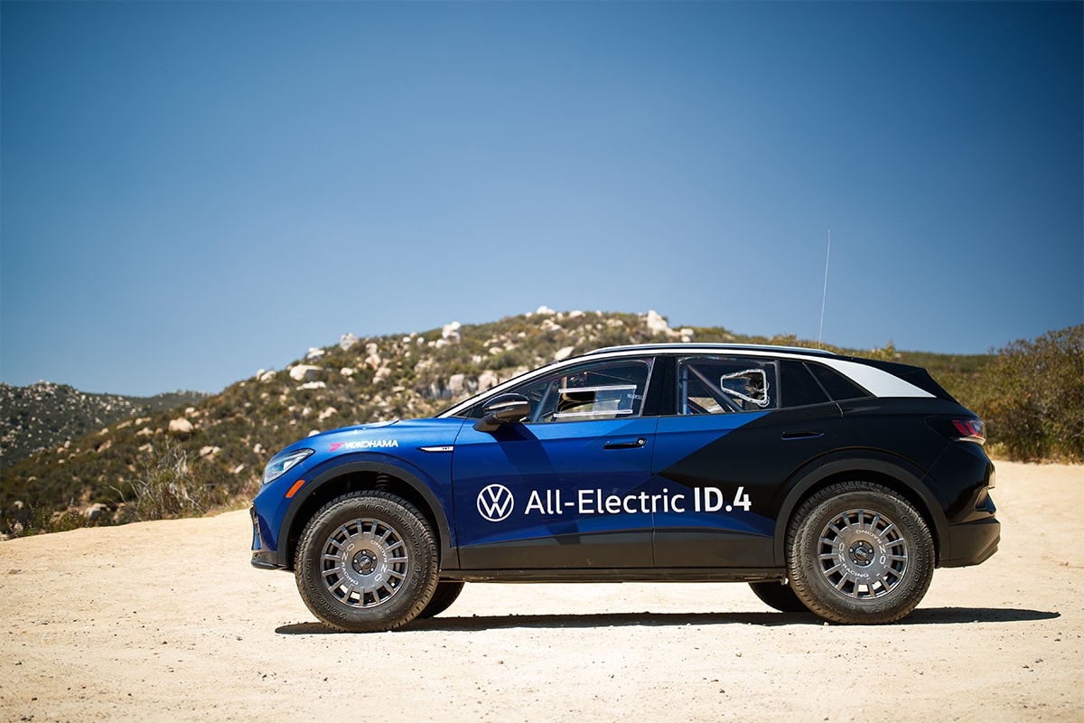 volkswagen electric cars vehicles suv id 4 mexican rally 1000 participation racing 