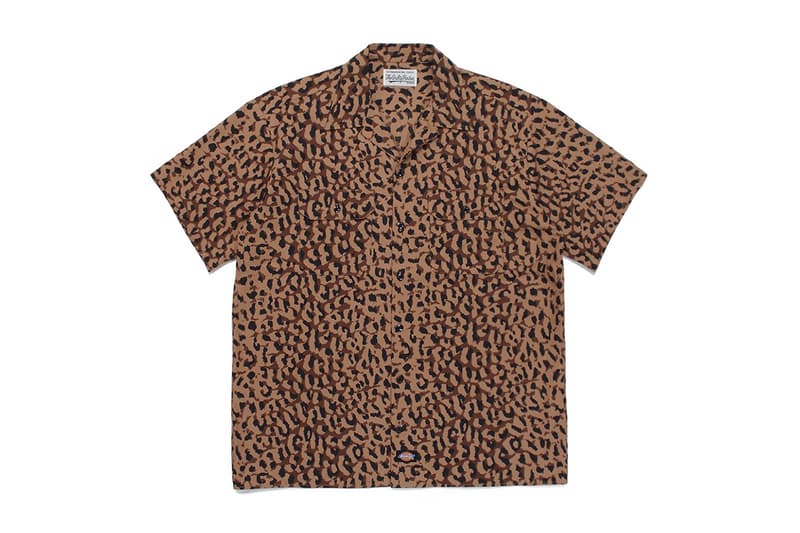 wacko maria dickies leopard collection release info store list buying guide photos price shirt short sleeve work shorts navy black white brown 