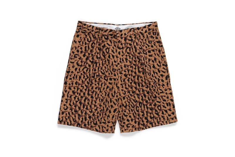 wacko maria dickies leopard collection release info store list buying guide photos price shirt short sleeve work shorts navy black white brown 