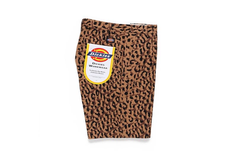 wacko maria dickies leopard collection release info store list buying guide photos price shirt short sleeve work shorts navy black white brown 