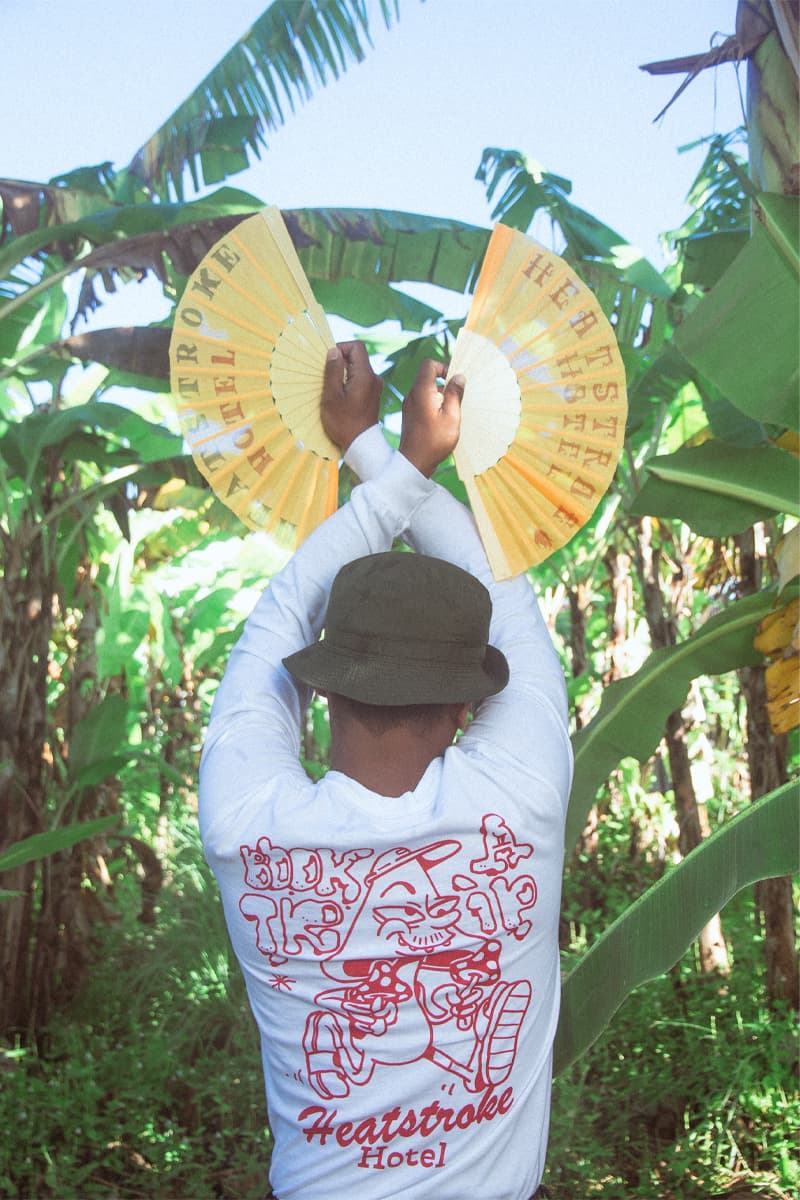 NY-Based Artists Yok & Sheryo Bring the Vacation Vibes With Latest Heatstroke Hotel Collection lookbook streetstyle island culture island vibes Sri Lanka 