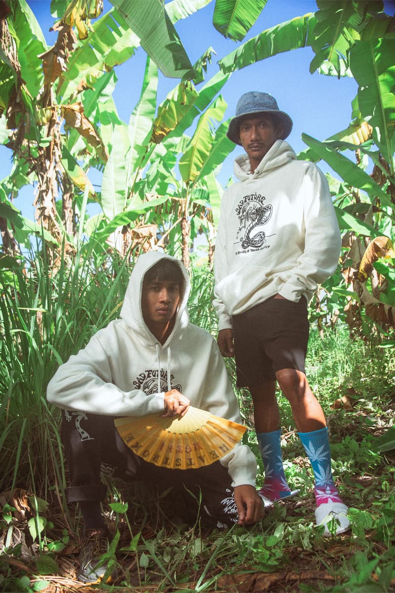 NY-Based Artists Yok & Sheryo Bring the Vacation Vibes With Latest Heatstroke Hotel Collection lookbook streetstyle island culture island vibes Sri Lanka 