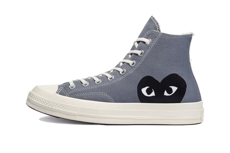 COMME Des GARÇONS PLAY and Converse Launch Chuck 70 in Two New Colorways cdg with the hearts sneakers