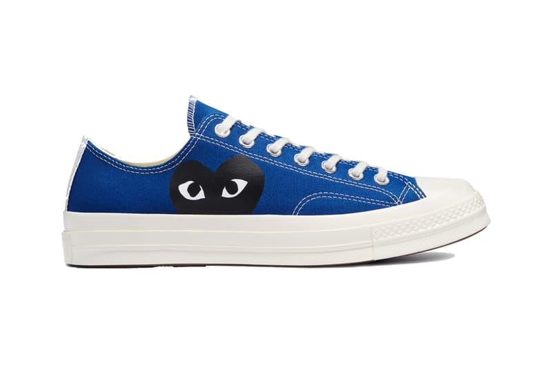 COMME Des GARÇONS PLAY and Converse Launch Chuck 70 in Two New Colorways cdg with the hearts sneakers