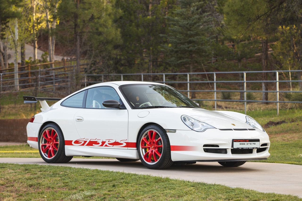 2004 Porsche 911 GT3 RS 996 RSR Homologation Bring a Trailer Auction Rare Expensive German American Import RoW Bidding Power Speed Performance Track Day Car