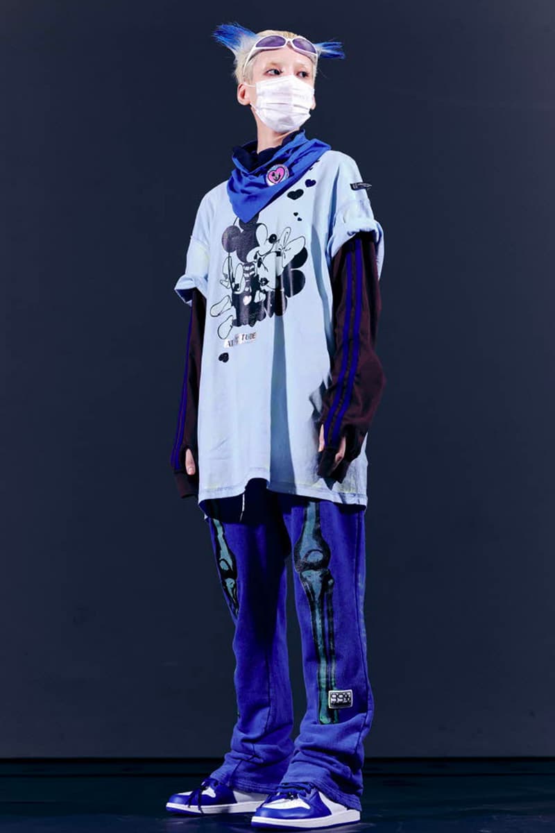 99%IS- Collection Line T-shirts Release Info Korean fashion streetwear mickey mouse thorns skeleton summer black white navy red