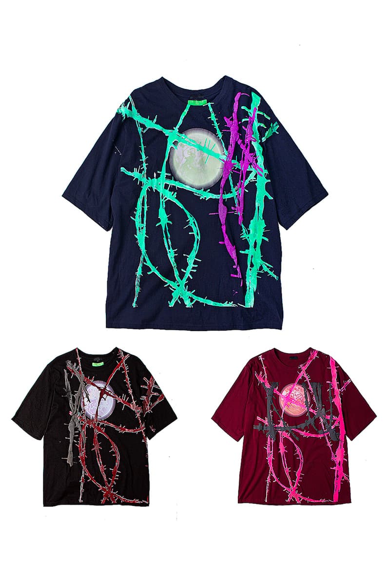 99%IS- Collection Line T-shirts Release Info Korean fashion streetwear mickey mouse thorns skeleton summer black white navy red