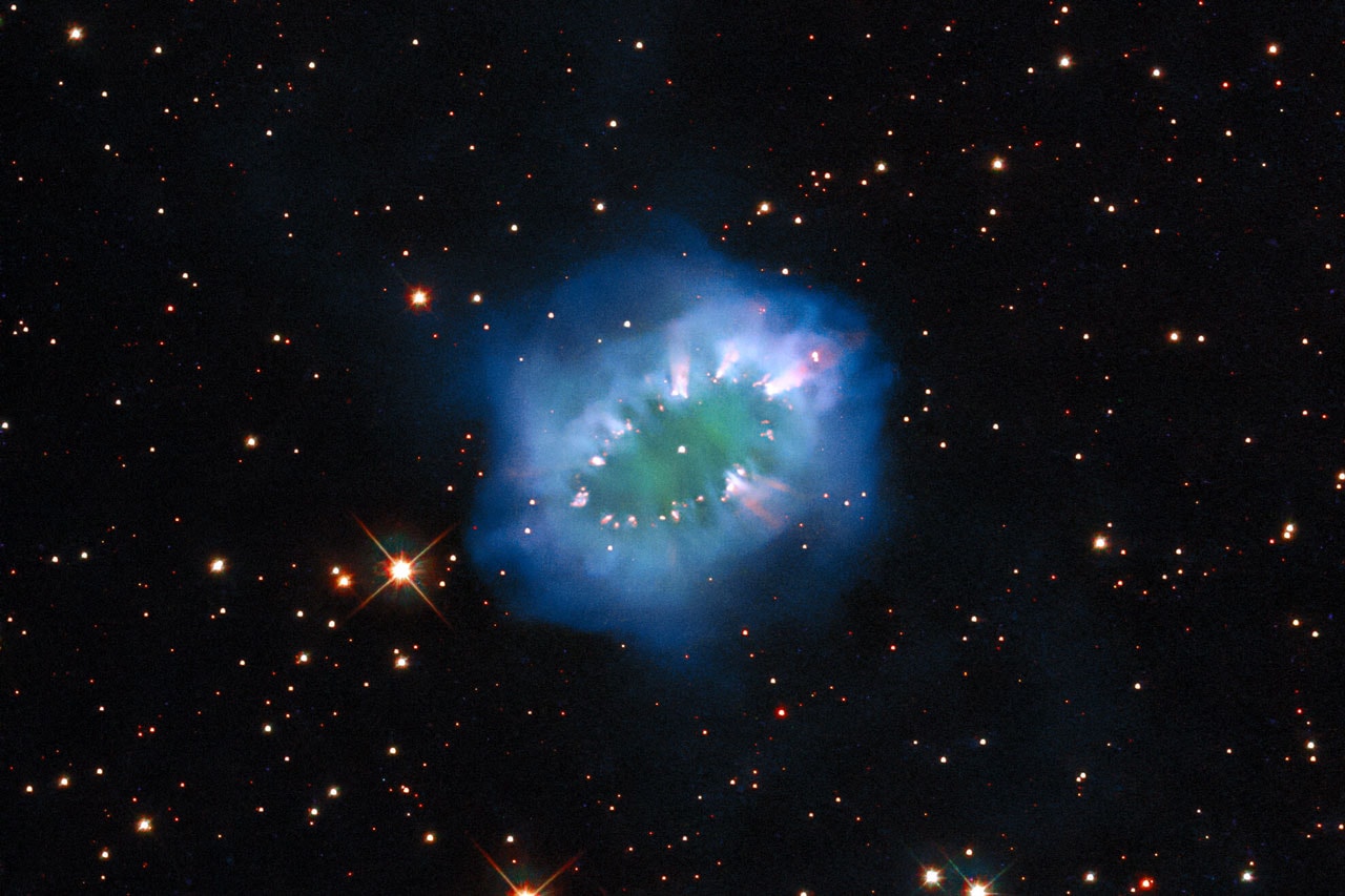 NASA Shares Image Of Dazzling 'Necklace Nebula' That Looks Like Cosmic Diamonds hubble European space agency telescope stars constellation