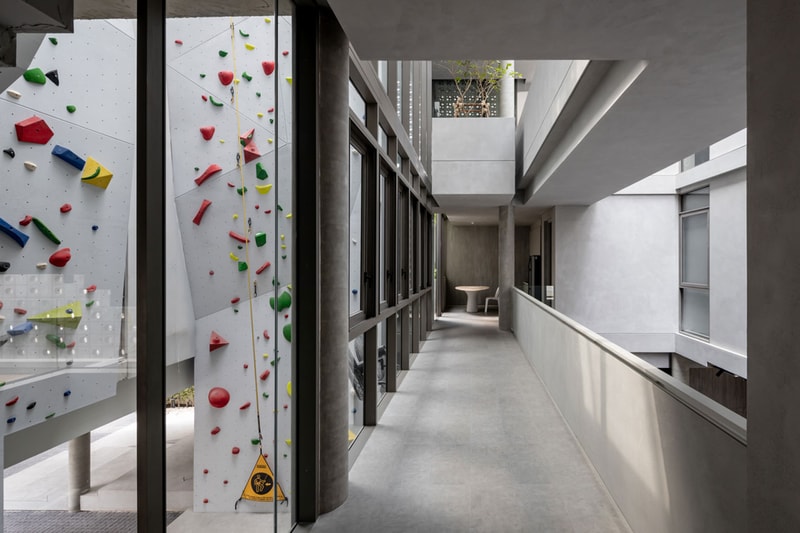 This Home in Thailand Features a Rock Climbing Wall and Light-Filled Brick Facade anonym studio home apartment