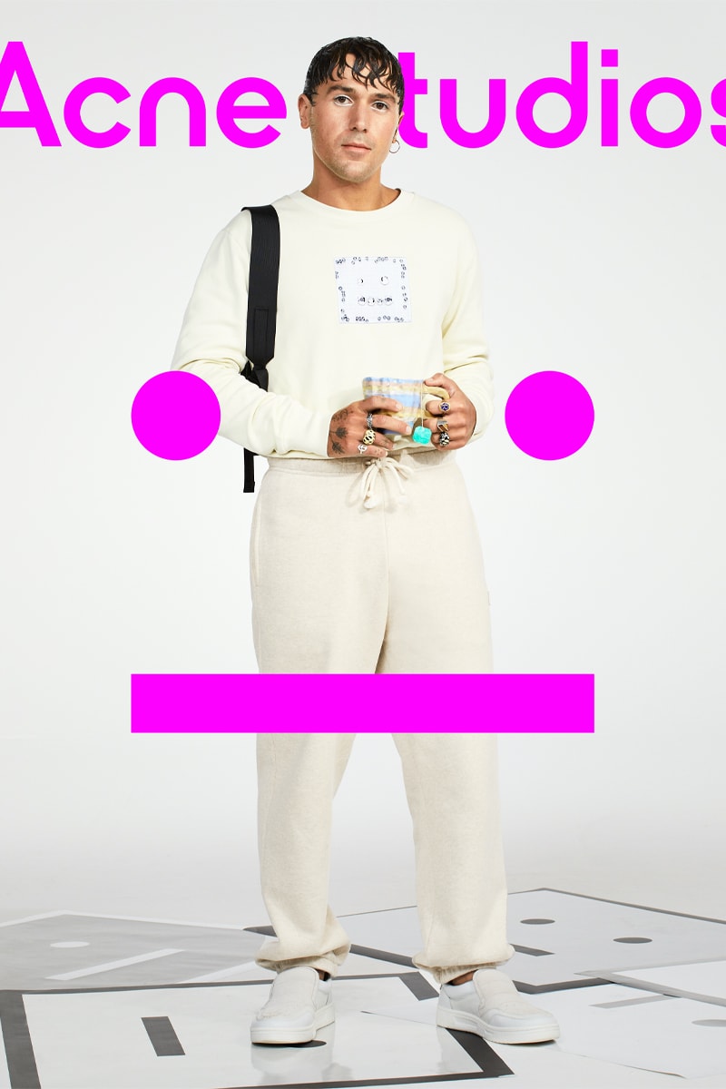 Acne Studios FW21 Collection Explores the Ideals of Kinship Acne Studios Fall/Winter 2021 Face Collection Stockholm Sweden lookbooks fw21 fashion unisex face motif 