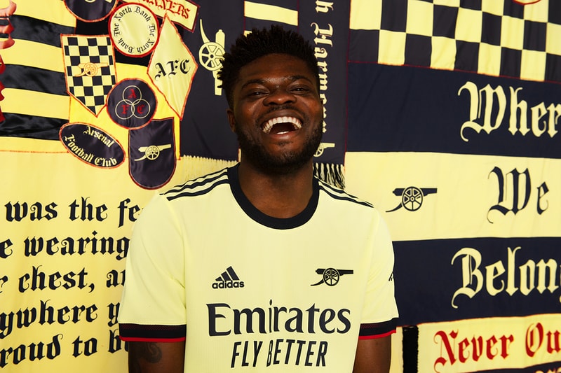 adidas football soccer arsenal 2021/22 yellow pearl citrine details 