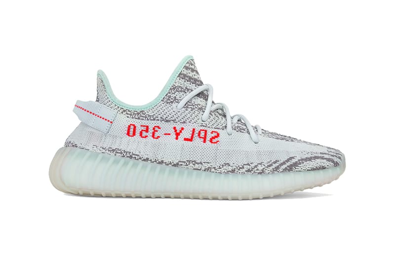 yeezy laces blue tint