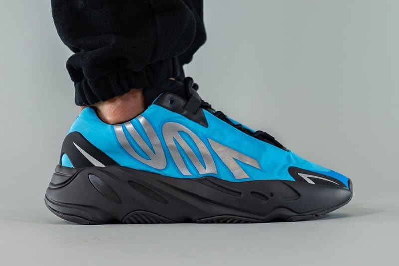 kanye west adidas yeezy boost 700 mnvn minivan bright cyan blue black silver GZ3079 official release date info photos price store list buying guide