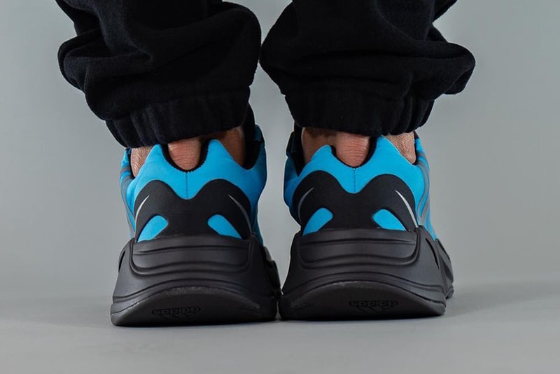 kanye west adidas yeezy boost 700 mnvn minivan bright cyan blue black silver GZ3079 official release date info photos price store list buying guide