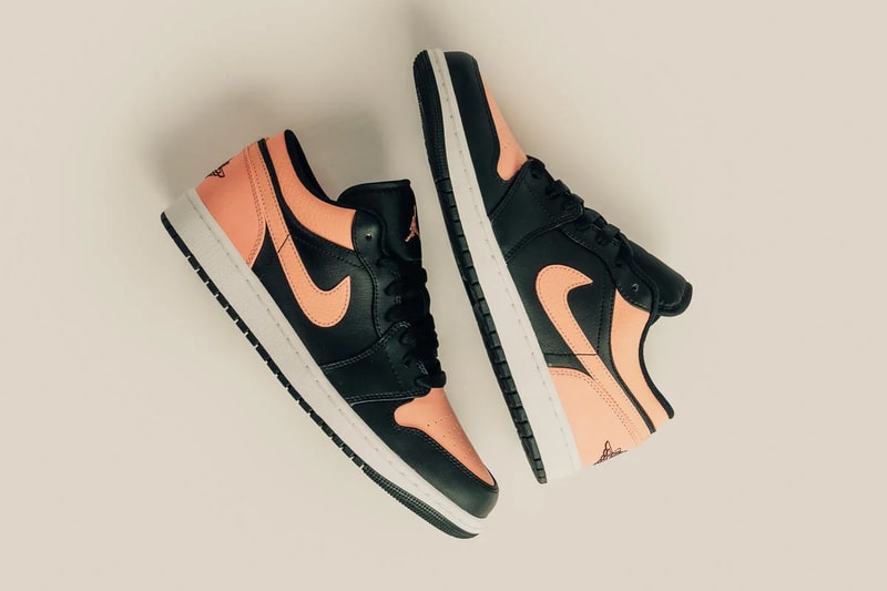 air michael jordan brand 1 low arctic orange crimson tint black white 553558 034 official release date info photos price store list buying guide