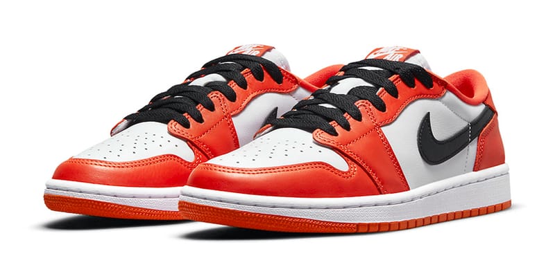 jordan 1 lows orange and white