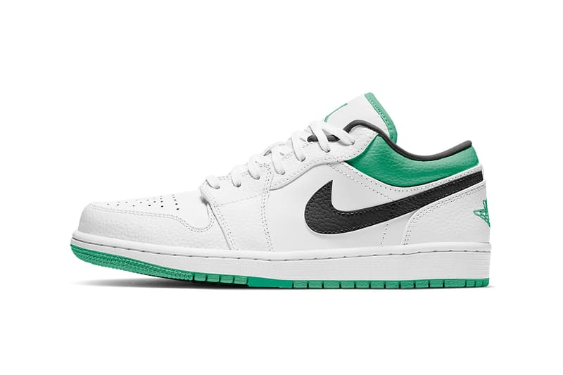 Air Jordan 1 Low White Lucky Green 129 Release Hypebeast Air Jordan 1 Low White Lucky Green 129 Release Hypebeast