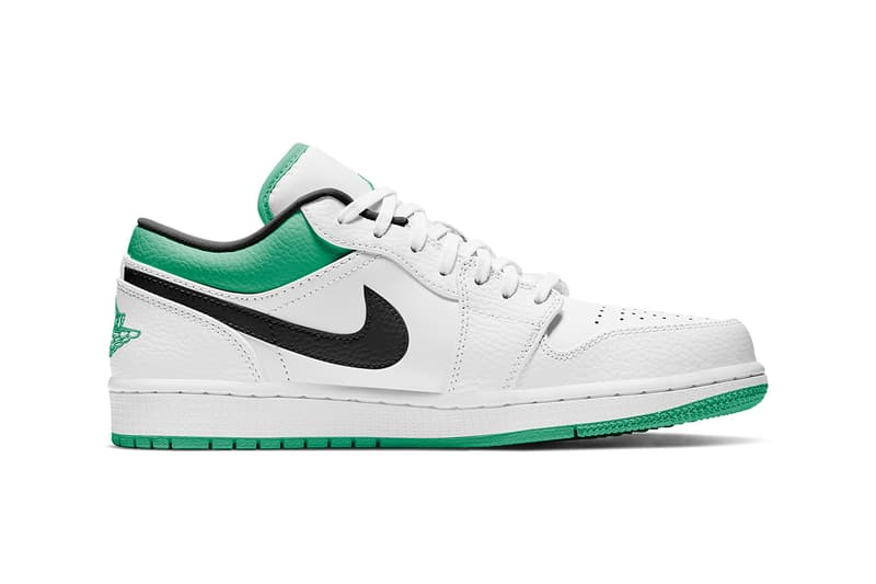 Air Jordan 1 Low White Lucky Green 129 Release Hypebeast Air Jordan 1 Low White Lucky Green 129 Release Hypebeast