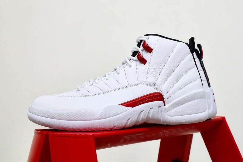 air michael jordan brand 12 twist chicago bulls white university red black home uniforms CT8013 106 official release date info photos price store list buying guide