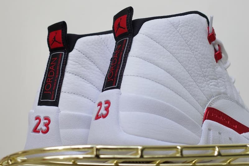 air michael jordan brand 12 twist chicago bulls white university red black home uniforms CT8013 106 official release date info photos price store list buying guide