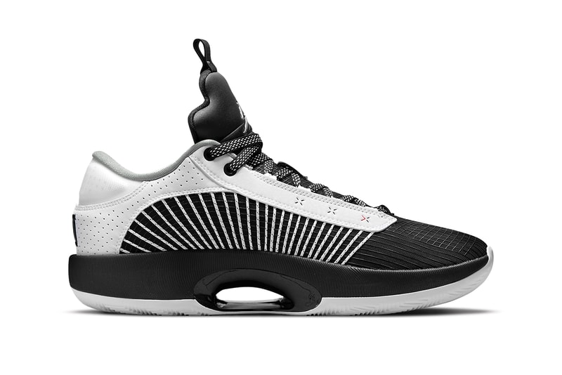 air jordan 35 low white black university red metallic silver CW2459 101 release date info store list buying guide photos price basketball 