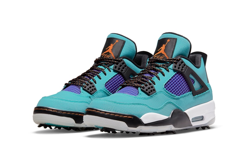 air michael jordan brand 4 g golf acg aqua blue purple orange black white CZ2439 300 official release date info photos price store list buying guide