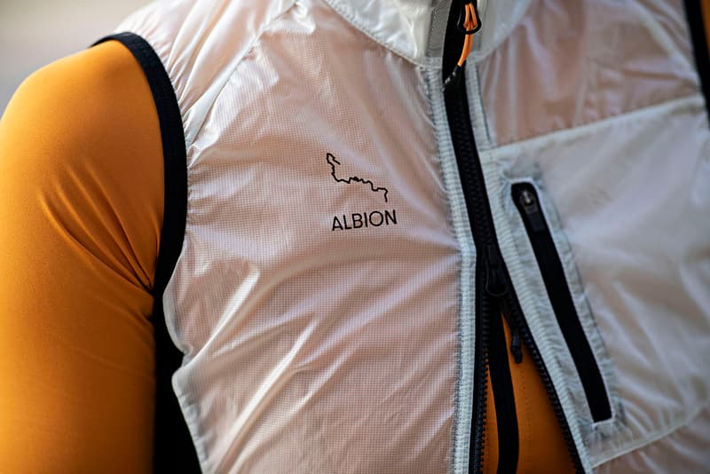 albion spring summer 2021 graeme raeburn rapha cycling sustainability recycled womenswear menswear details information