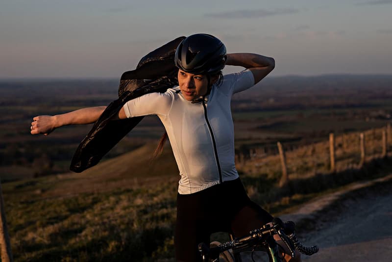 albion spring summer 2021 graeme raeburn rapha cycling sustainability recycled womenswear menswear details information