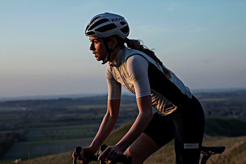 albion spring summer 2021 graeme raeburn rapha cycling sustainability recycled womenswear menswear details information