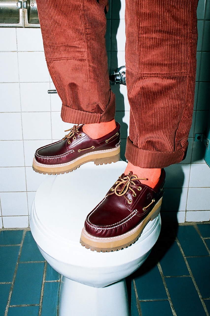 alife timberland 3 eye lug boat shoe burgundy red brown green olive beef and broc official release date info photos price store list buying guide