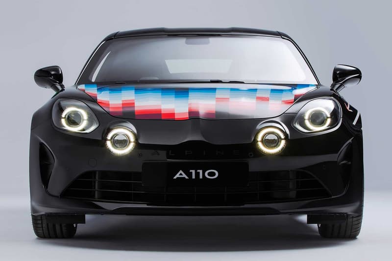 alpine a110s supercar felipe pantone art pixel gradient colors hand painted painting sale