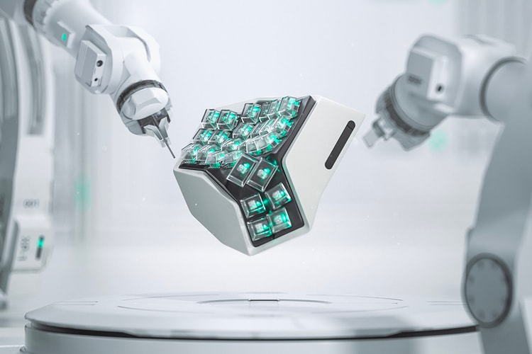 Angry Miao Releases World's First Organically-Shaped Split Metal Keyboard