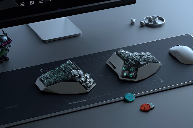 Angry Miao AM Hatsu Wireless 3D three-dimensional keyboard info westworld future tech wireless gaming typing