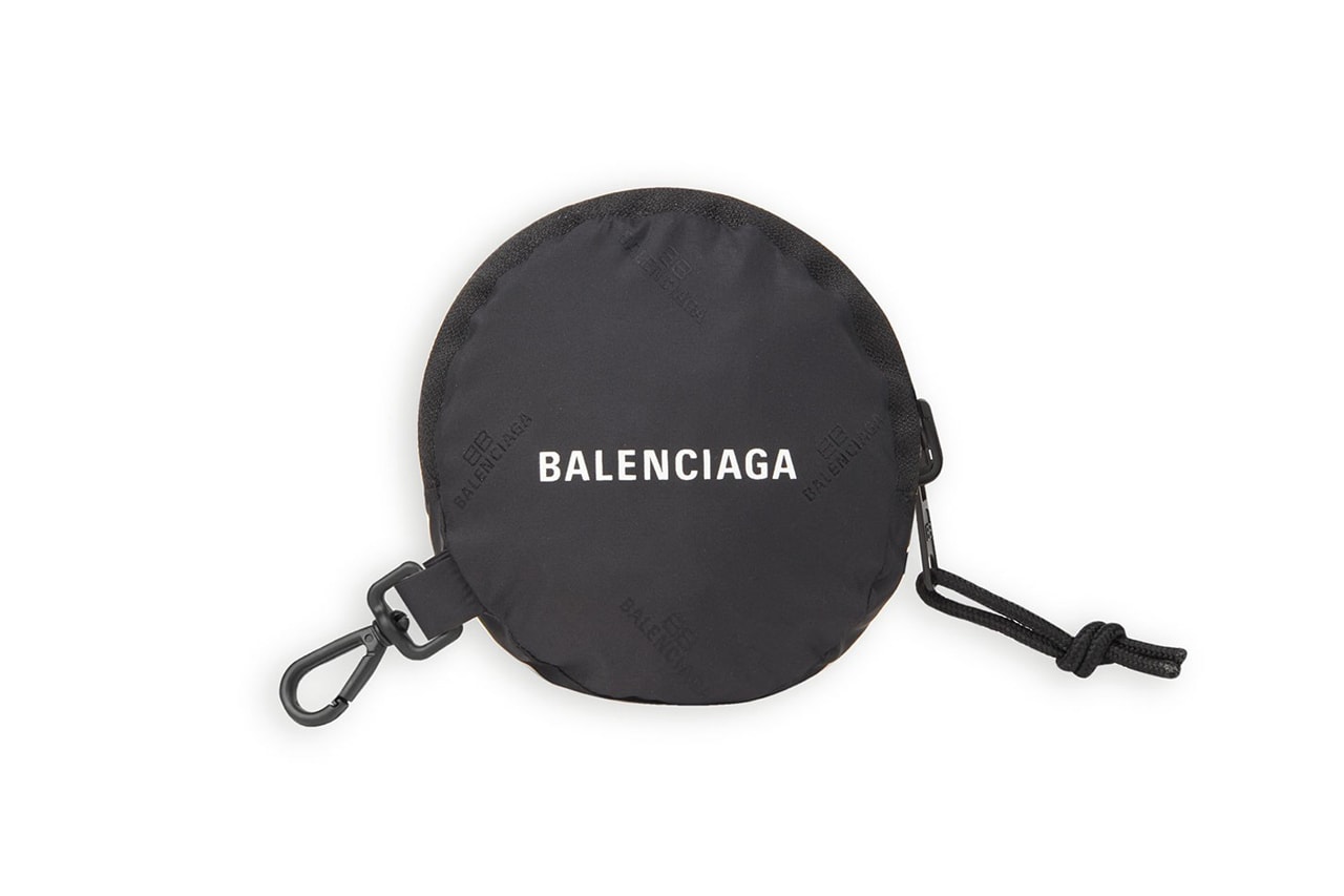 balenciaga expandable grocery bag recycled nylon plaid black white red official release date info photos price store list buying guide