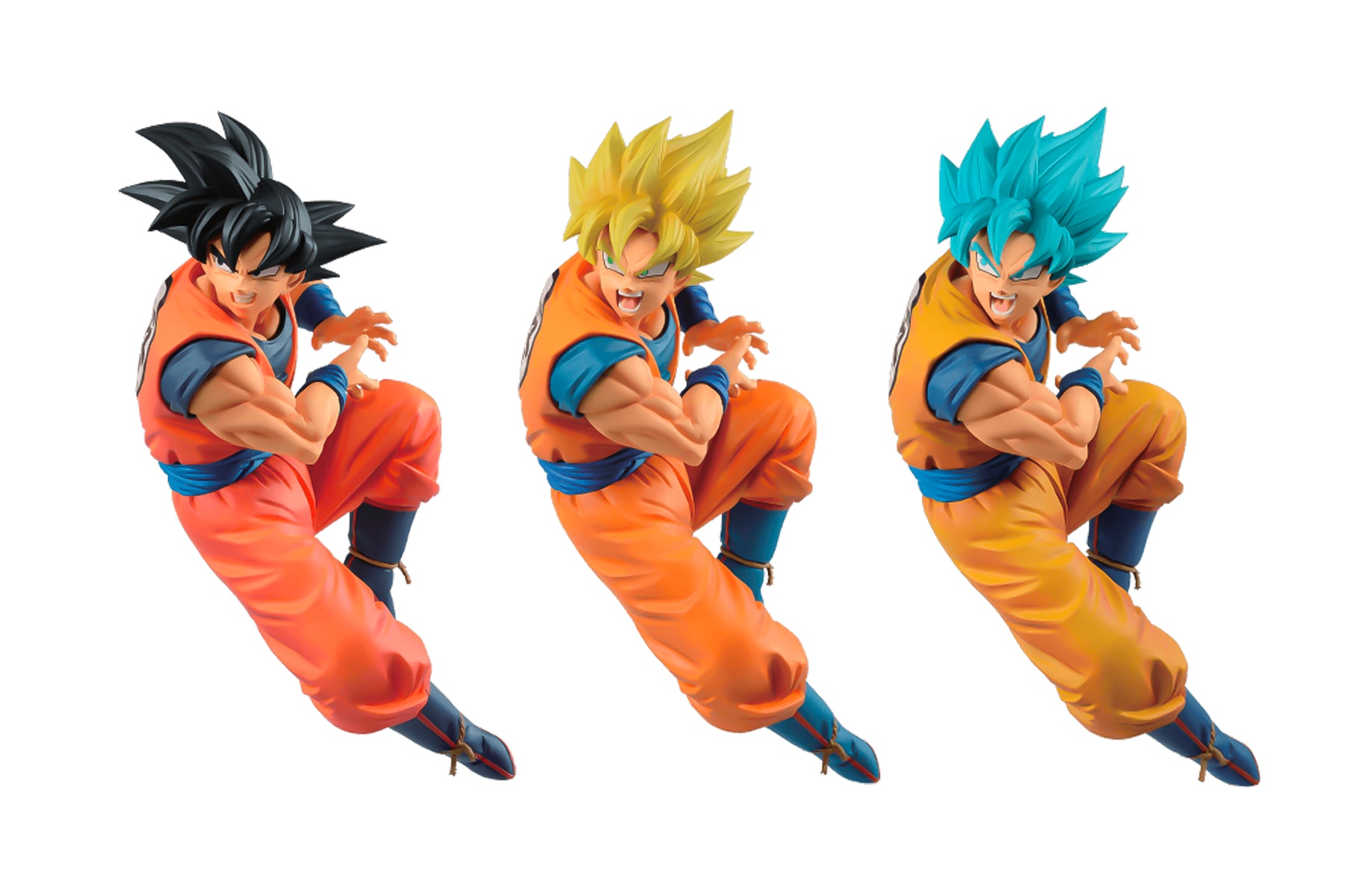 Bandai Celebrate commemorate Goku Day may 9 Three Special Goku Figures super saiyan namco blue one normal toys info
