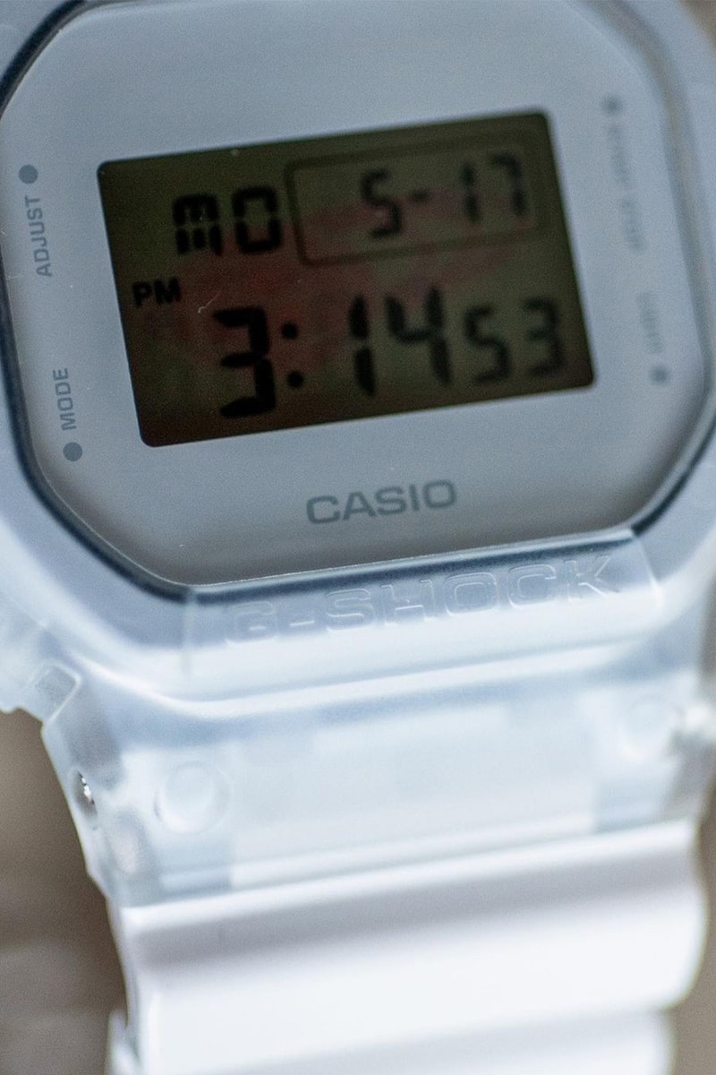 beams boy g shock baby g dw 5600 menswear streetwear watches accessories watch Clear White Crazy info