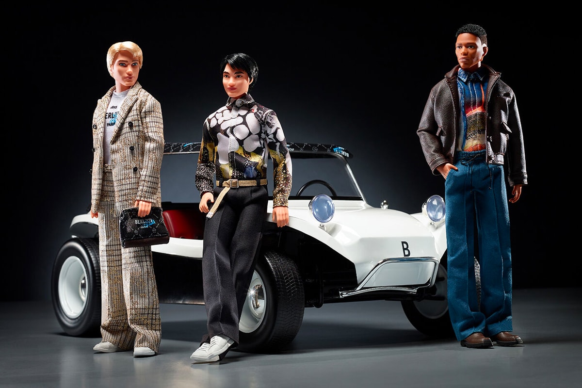 Berluti Celebrates Ken's 60th Anniversary With Three Limited Edition Figurines barbie mattel doll kris van assche make a wish charity capsule collection hot wheels toy cars