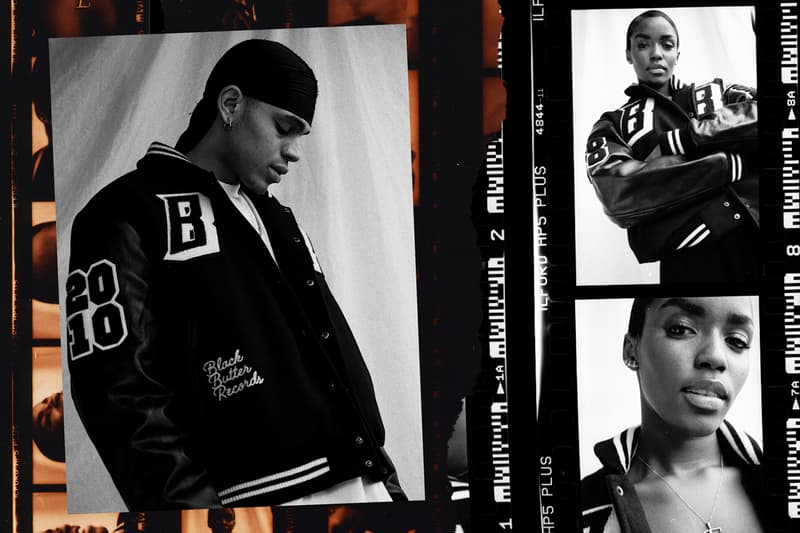 Black Butter Records x Billionaire Boys Club EU Varsity Team Jacket Release Information Drop Date Limited Edition London Music Scene J Hus JAE5 Bakar chenille applique