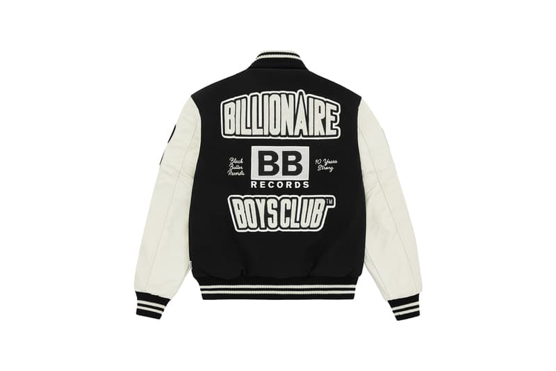 Black Butter Records x Billionaire Boys Club EU Varsity Team Jacket Release Information Drop Date Limited Edition London Music Scene J Hus JAE5 Bakar chenille applique