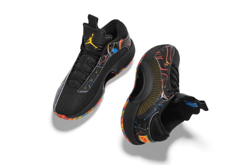 caris levert air michael jordan brand 35 low journey pe player edition black yellow red blue official release date info photos price store list buying guide