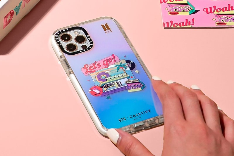 BTS x CASETiFY "Dynamite" Accessories Collection Kpop music Korean boy band iPhone Airpods Pro music phone cases wireless chargers smartphones