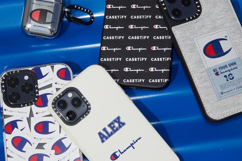 Champion x CASETiFY Sporty Capsule Collection Apple iPhone 12 Pro Cases Jersey Tags Sweaters Release Information Drop Date Tech Accessories