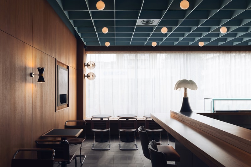 Child Studio Transforms This 1960s London Post Office Into Contemporary Maido Sushi Restaurant Architecture London Saint John's Wood kate moss sir paul mccartney ewan mcgregor design modern sushi japanese restaurant